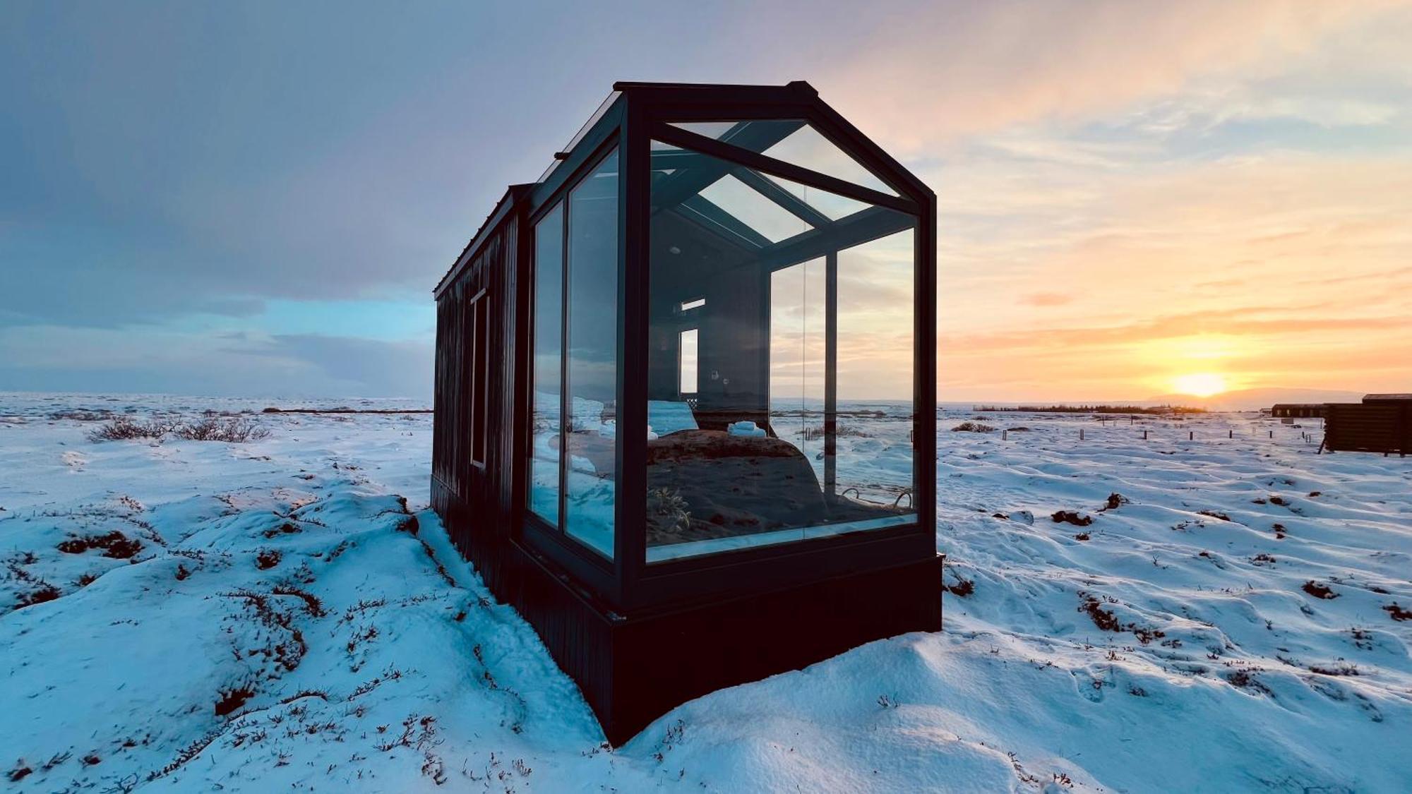 Tiny Glass Lodge Experience The Nature Selfoss Ngoại thất bức ảnh