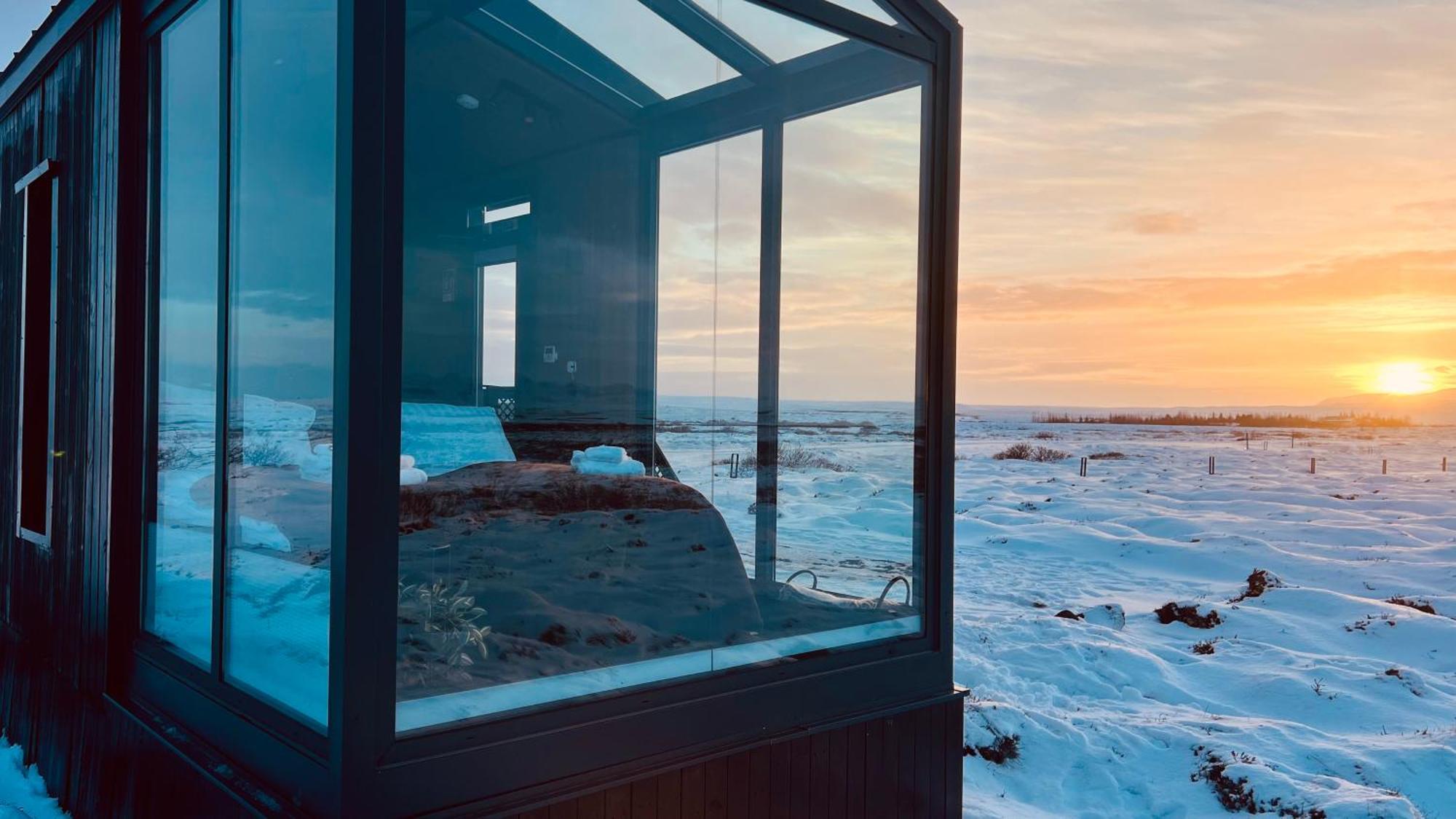 Tiny Glass Lodge Experience The Nature Selfoss Ngoại thất bức ảnh